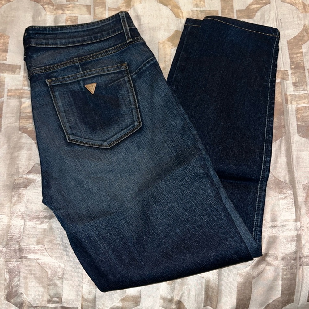 Curve X Guess Women's Skinny Jeans - Dark Blue